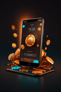 Smartphone cu aplicația Nnv Casino